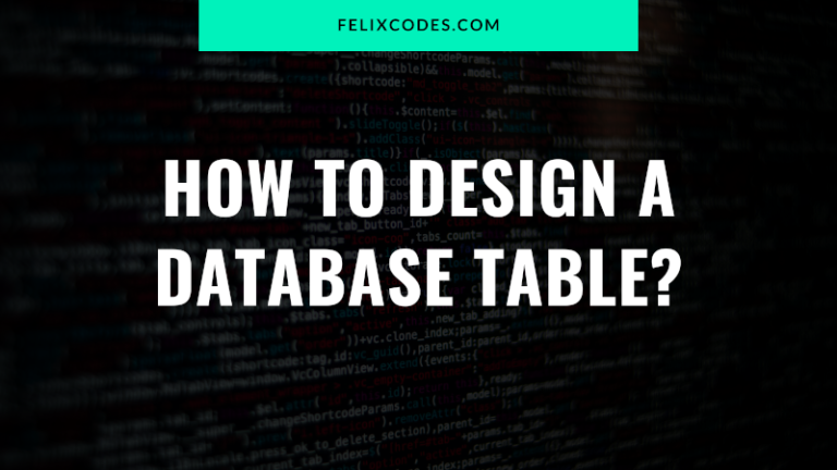 How to design a database table?